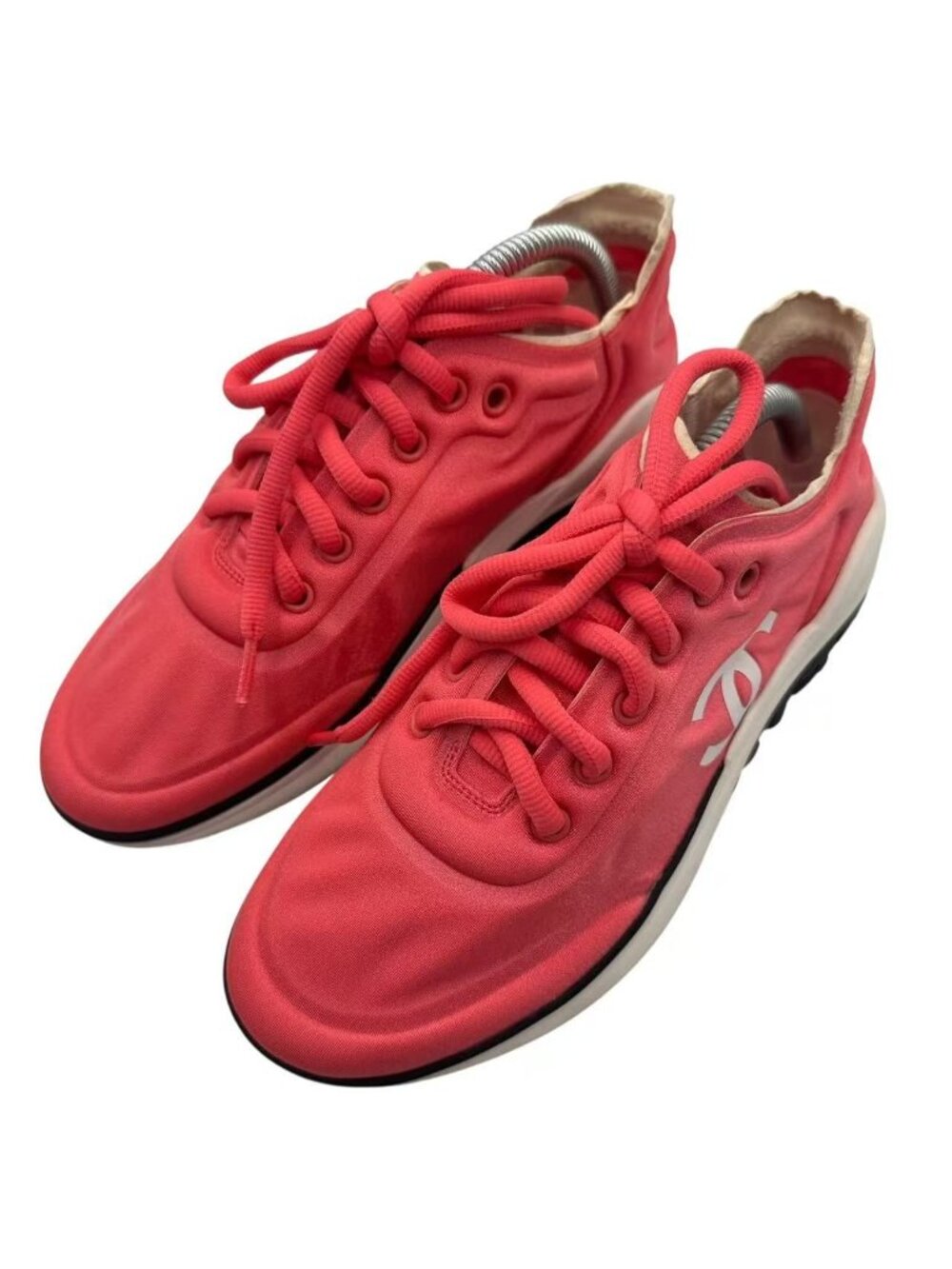 Chanel Sneakers Pink CC Logo
